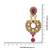 Traditional Gold Plated Stone Studded Chandbali Earrings For Women