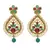 Traditional Gold Plated Stone Studded Earrings For Women