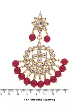 Traditional Gold Plated Kundan & Pearl Earrings For Women