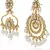 Gold Plated Kundan & Pearl Designer Combo Earrings For Women