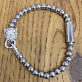 Bohemian Silver Plated Beaded Alloy Tiger Eye Charms Collection Bracelets With Stone Men'S Jewellery 1