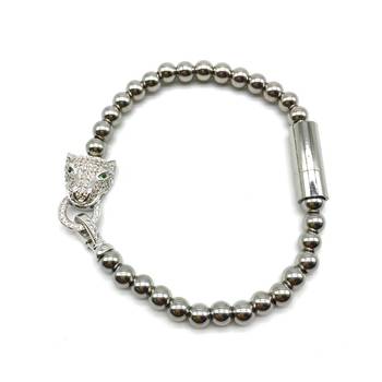 Bohemian Silver Plated Beaded Alloy Tiger Eye Charms Collection Bracelets With Stone Men'S Jewellery 2