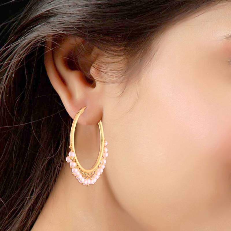 Pearl Chandbali Earring For Women