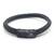 Brown Leather Cowhide Braided Wrap Bracelet Titanium Clasp With Black Magnets Unisex Bracelet Men'S Jewellery
