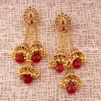 Pearl Jhumki Earrings For Women 2