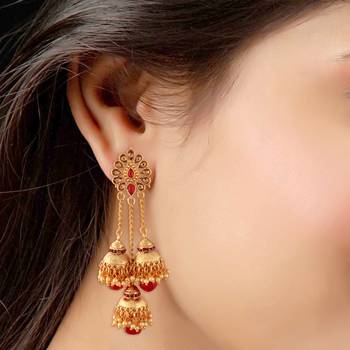 Pearl Jhumki Earrings For Women 3