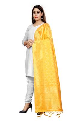 Gold woven banarasi Weaving Work Dupatta 2