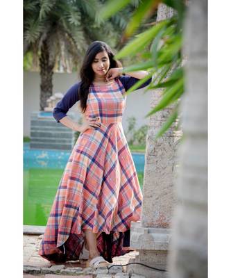 Olivia Peach High Low Dress 2
