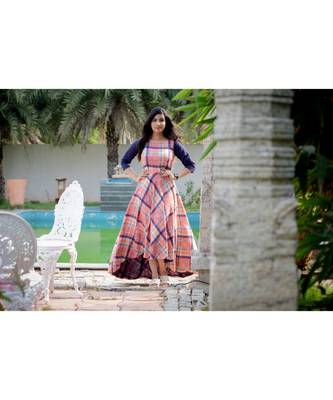 Olivia Peach High Low Dress 5