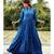 blue printed Rayon stitched dresses