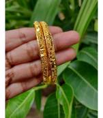 Gold Plated Designer Bangles Set Of 2