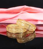 Gold Plated Designer Bangles Set Of 2