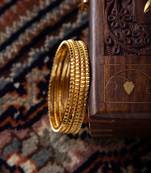 Set of 4 Gold-Plated Bangles and Bracelets