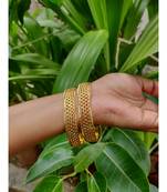 gold plated bangles set of 2