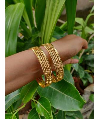 gold plated bangles set of 2 2