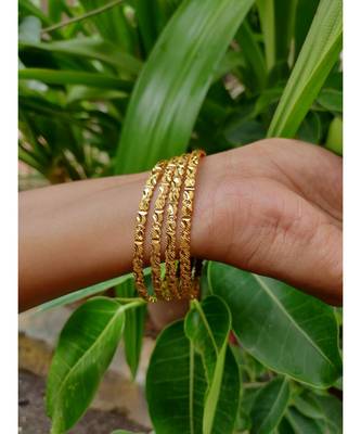 Gold Plated Bangles Set Of 4 1