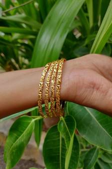Gold Plated Bangles Set Of 4