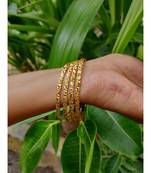 Gold Plated Bangles Set Of 4