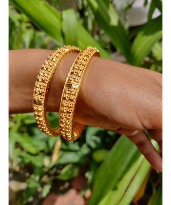 Gold Plated Bangles Set Of 2 3