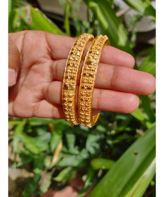 Gold Plated Bangles Set Of 2 4