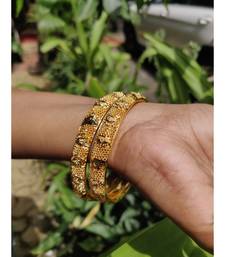 Gold Plated Designer Bangles Set Of 2