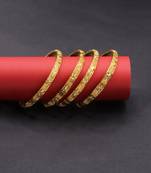 Gold Plated Designer Bangles Set Of 4