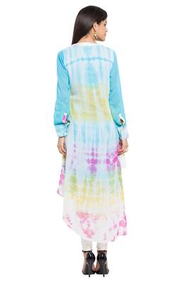 Multicolor Printed Georgette Party Wear Kurti 4