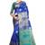 Royal blue woven art silk saree with blouse