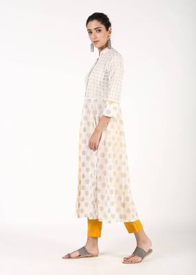 White printed cotton kurtas-and-kurtis 2