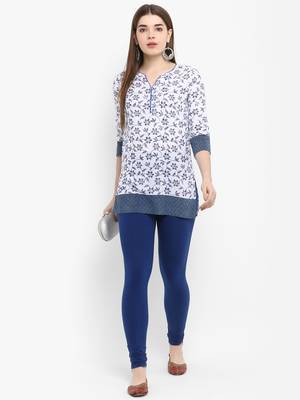 White printed cotton kurtas-and-kurtis 1