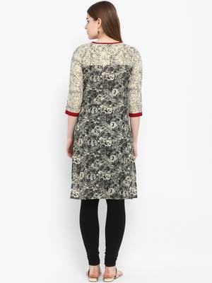 Black printed cotton kurtas-and-kurtis 4