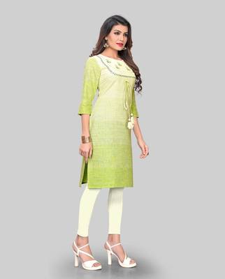 Multicolor embroidered cotton cotton-kurtis 3