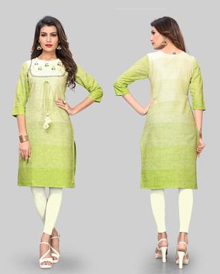Multicolor embroidered cotton cotton-kurtis 5