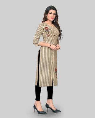 Multicolor embroidered cotton cotton-kurtis 3