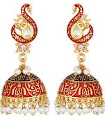 Traditional Designer Peacock Jhumki Earrings For Women