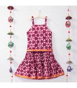 Pink Batik Print Lehenga Choli