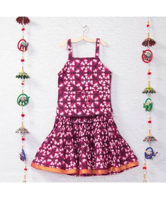 Pink Batik Print Lehenga Choli 2