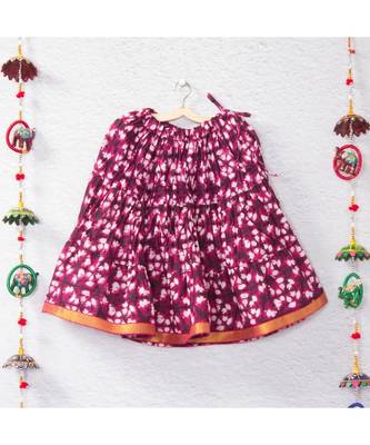 Pink Batik Print Lehenga Choli 3
