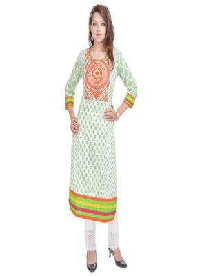 White printed cotton kurtas-and-kurtis 1