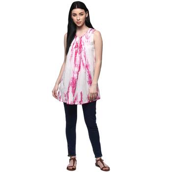 White printed cotton kurtas-and-kurtis 2