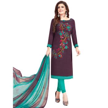 Multicolor printed crepe salwar 3