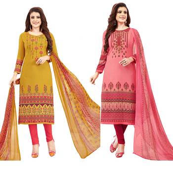Multicolor printed crepe salwar 1