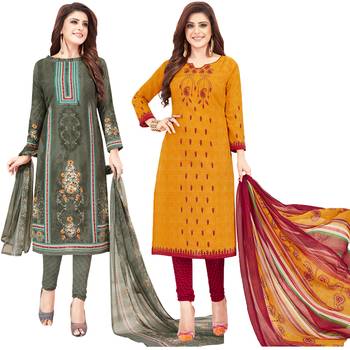 Multicolor printed crepe salwar 1