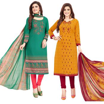 Multicolor printed crepe salwar 1