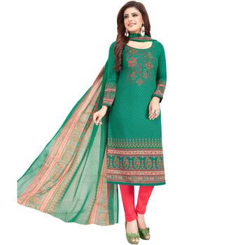 Multicolor printed crepe salwar 2