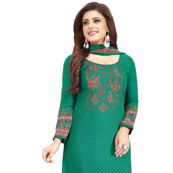 Multicolor printed crepe salwar 4