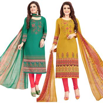 Multicolor printed crepe salwar 1
