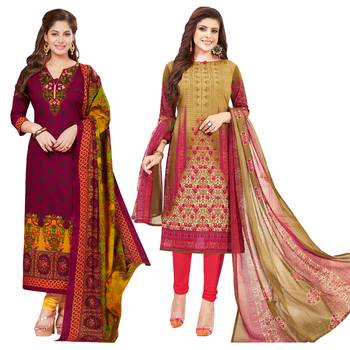 Multicolor printed crepe salwar 1