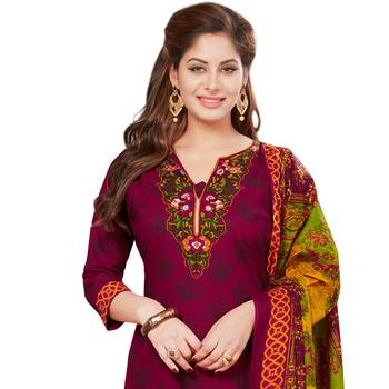 Multicolor printed crepe salwar 4
