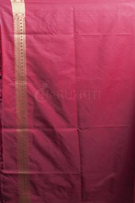 Peach Pink Art Benarasi With Woven Zari Border 3